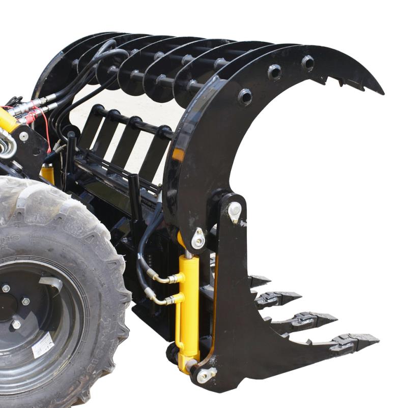 Skid Steer Root Grapple Rake