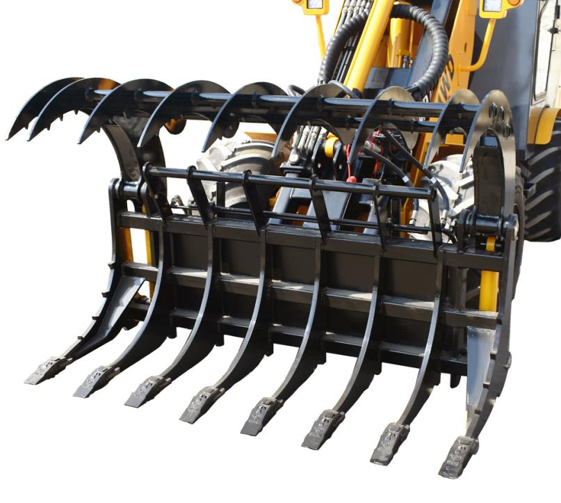 Skid Steer Root Grapple Rake